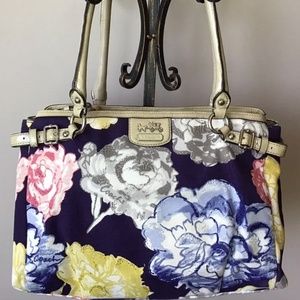 Coach Madison Floral Tote Carryall Purse Handbag 23348.